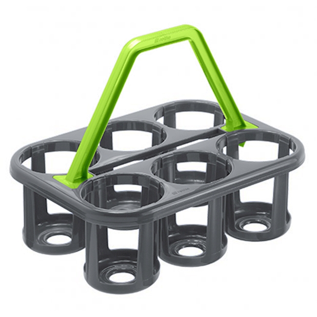 Träger für Flasche 6-fach, PP, anthrazit